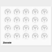 Introductie van onze New Baby Girl envelop seal Ronde Sticker (Vel)