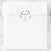 Introductie van onze New Baby Girl envelop seal Ronde Sticker (Tas)