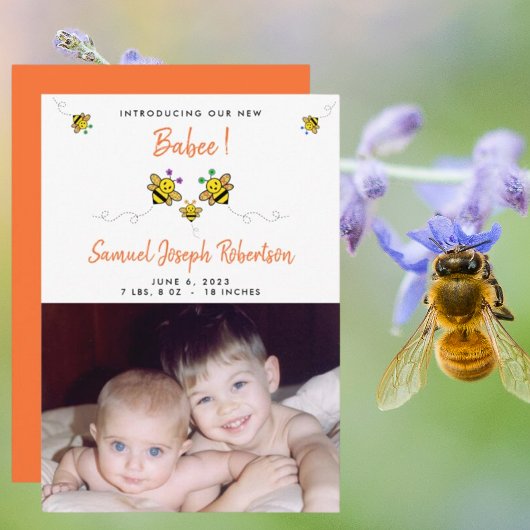 Introductie van onze nieuwe Babee Bee Photo Name Aankondiging