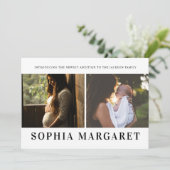 Introductie van onze nieuwe toevoeging Foto Geboor Aankondiging (Staand voorkant)