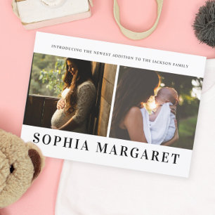 Introductie van onze nieuwe toevoeging Foto Geboor Aankondiging