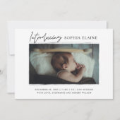 Introductie van onze pasgeboren fotogeboorte aankondiging (Voorkant)