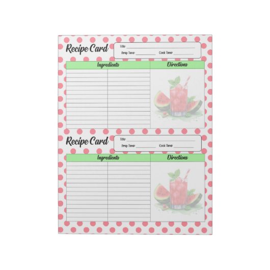 Introductie van onze schattige mondwater watermelo notitieblok (Linkerzijde)