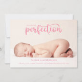 Introductie van Perfection Simple Script Photo Bir Aankondiging (Voorkant)