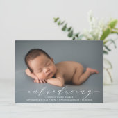 Introductie van Photo Overlay Geboorte Aankondiging (Staand voorkant)