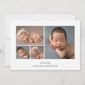 Introductie van Photo Overlay Geboorte Aankondiging (Achterkant)