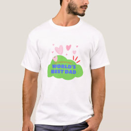 Introductie van 's werelds beste Dad Hearts-ontwer T-shirt