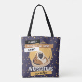 Introkatten Introvert Kitty Vibes Grappige Kat Tote Bag (Achterkant)