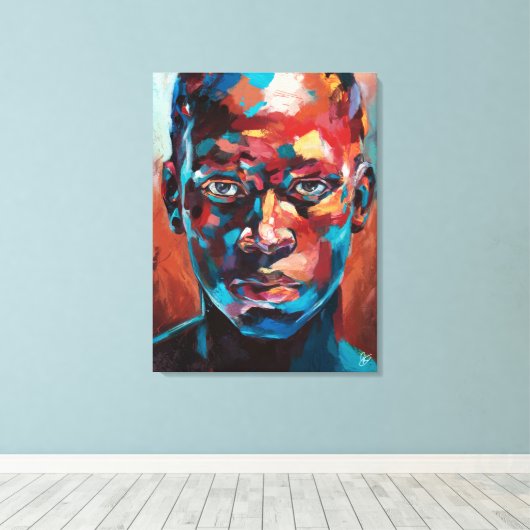 Introspecção Intensa Canvas Afdruk (Insitu (Houten vloer))