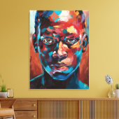 Introspecção Intensa Canvas Afdruk (Insitu (Woonkamer))