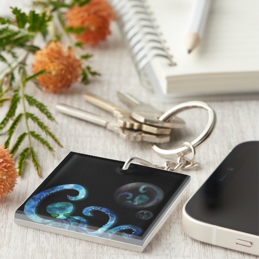 Introspectief octopus sleutelhanger (Voorkant Rechts)