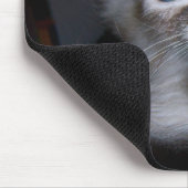 Introspectief Thinker Blue-Eyed Kitten Mousepad Muismat (Hoek)