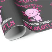 Introverde Animal Kawaii Shy Cute Axolotl Lover Cadeaupapier (Rol Hoek)