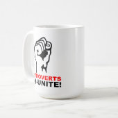 Introvers Un-Unite Grappige Mok (Voorkant links)