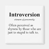 Introversion Definition Typo Version Magneet (Voorkant)