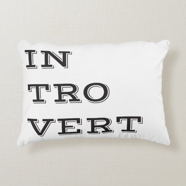 Introvert Accent Pillow Decoratief Kussen (Voorkant)