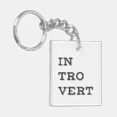 Introvert AcrylSleutelhanger Sleutelhanger (Voorkant Links)