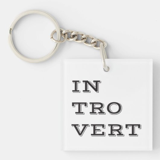 Introvert AcrylSleutelhanger Sleutelhanger (Voorkant)