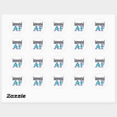 Introvert AF Ronde Sticker (Vel)