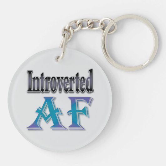 Introvert AF Sleutelhanger (Achterkant)
