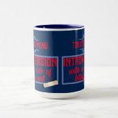 Introvert anti sociale eenling bijten met sarcasme mok (Midden)