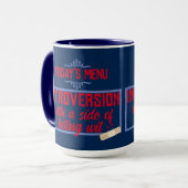 Introvert anti sociale eenling bijten met sarcasme mok (Voorkant links)