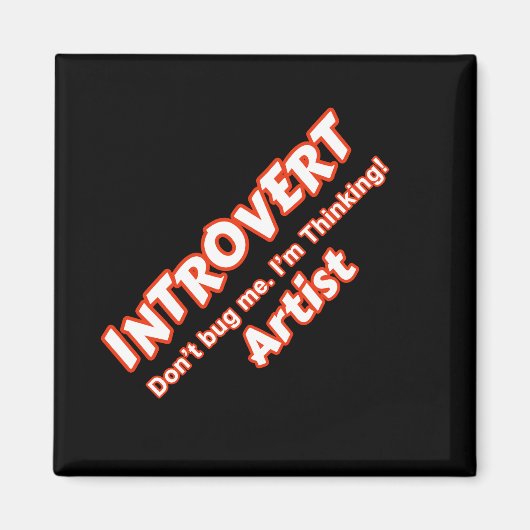 Introvert Artiest Magneet (Voorkant)