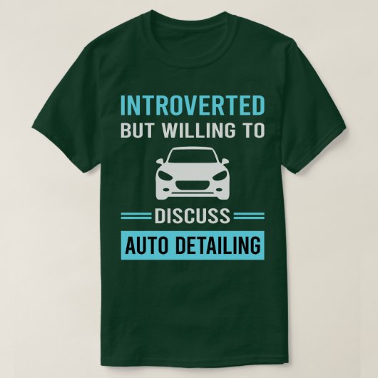 Introvert Auto Detail Detailer T-shirt (Design voorkant)