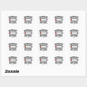 Introvert Batterij Gelieve Niet Storen Sticker (Vel)