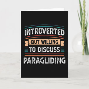 Introvert, bereid om over parachutespringen te pra kaart