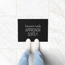 Introvert Binnen Benadering Zachtjes Grappige Intr Deurmat