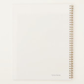 Introvert Black and White Minimalist Planner (Achterkant)