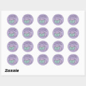 Introvert boek Cat Sticker – Cosy Pastel (Vel)