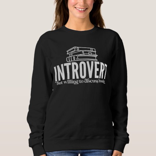 Introvert Book Lover Trui (Voorkant)