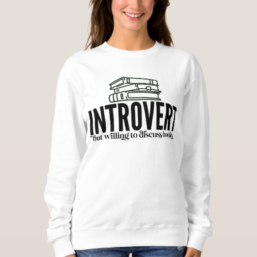 Introvert Book Lover Trui (Voorkant)