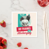 Introvert Burn-out Panda Sociale Batterij Ontwerp Servet (Insitu)