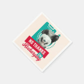 Introvert Burn-out Panda Sociale Batterij Ontwerp Servet (Hoek)