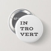 Introvert Button (Voorkant /achterkant)
