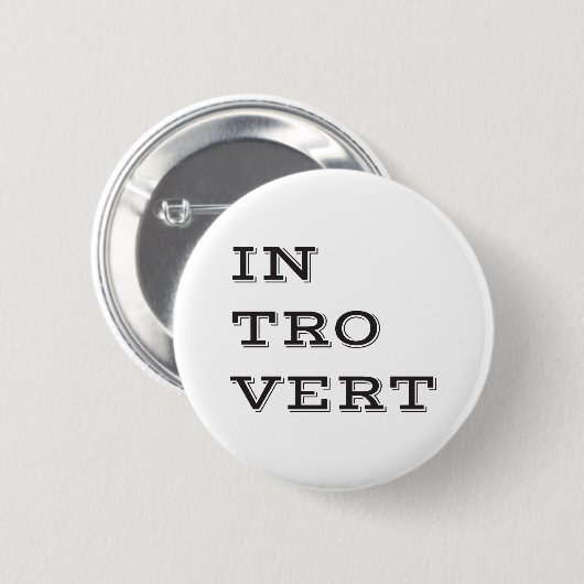 Introvert Button (Voorkant /achterkant)