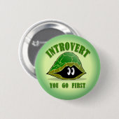 Introvert Button (Voorkant /achterkant)