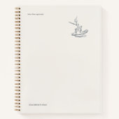 Introvert Cadeau Minimalist Lijnkunst Planner Notitieboek (Voorkant)