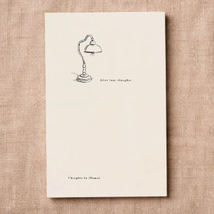 Introvert Cadeau Minimalistische Lijn Kunst Journa Visitekaartje
