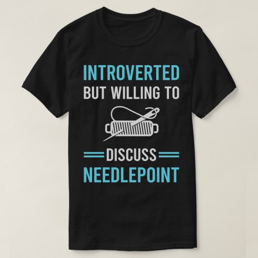 introvert canvaswerk t-shirt (Design voorkant)
