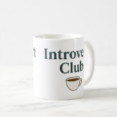 Introvert Club – Esthetische Mok (Voorkant rechts)