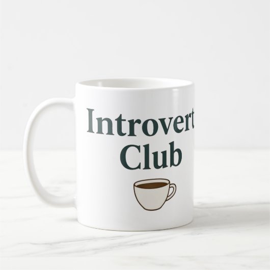 Introvert Club – Esthetische Mok (Links)