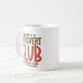Introvert Club Koffiemok (Voorkant links)