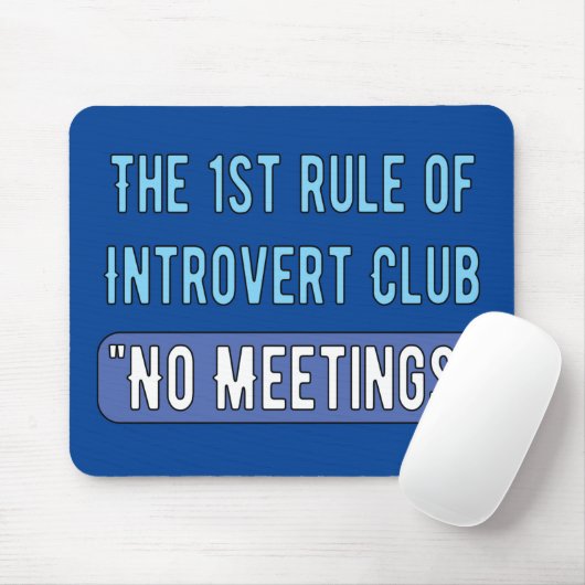 Introvert Club Muismat (Met muis)