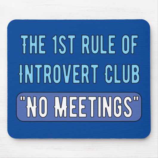 Introvert Club Muismat (Voorkant)