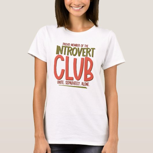 Introvert Club T-shirt (Voorkant)