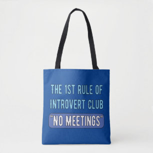 Introvert Club Tote Bag